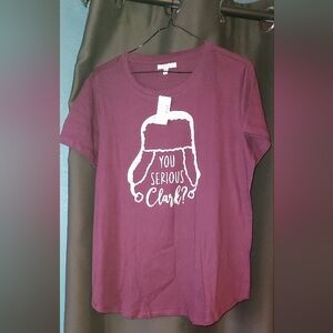 Maurices Burgundy Graphic Tee